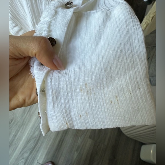 Royal Underground Vintage Victorian Edwardian gothic romantic tuxedo blouse M - Picture 9 of 11